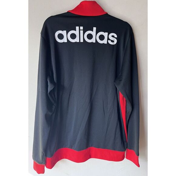 adidas MENS L SAMBA FUTEBOL CLUB SOCCER‎ BRAZIL BRASIL JACKET BLACK RED RARE - Picture 4 of 7